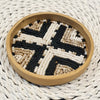 Small Round Bamboo Beaded Coasters (W)