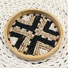 Small Round Bamboo Beaded Coasters (W)