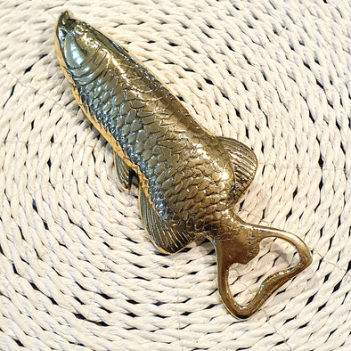 Arwana Fish Shaped Brass Bottle Opener