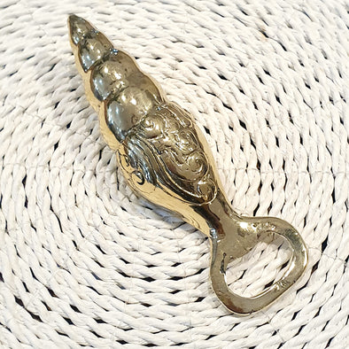 Shell Shaped Brass Bottle Opener