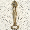 Gold Brass Mermaid Figure Bottle Opener