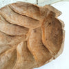 Hand-Carved Wooden Leaf Plate Decor