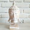 Small Wooden Buddha Head with Stand