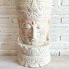 Large Carved Head Buddha Lotus