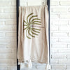 Natural Palm Cotton Throw with Tassels