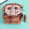 Antique Carved Wooden Barong Secret Box