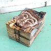 Antique Carved Wooden Buddha Secret Box