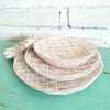 Set 3 Hand-Carved Wooden Pineapple Plate Decor