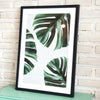 Leaf Picture in Frame (Black Medium)