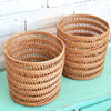 Round Basket Rattan with Lid