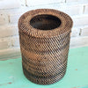 Rubbish Bin Rattan with Lid