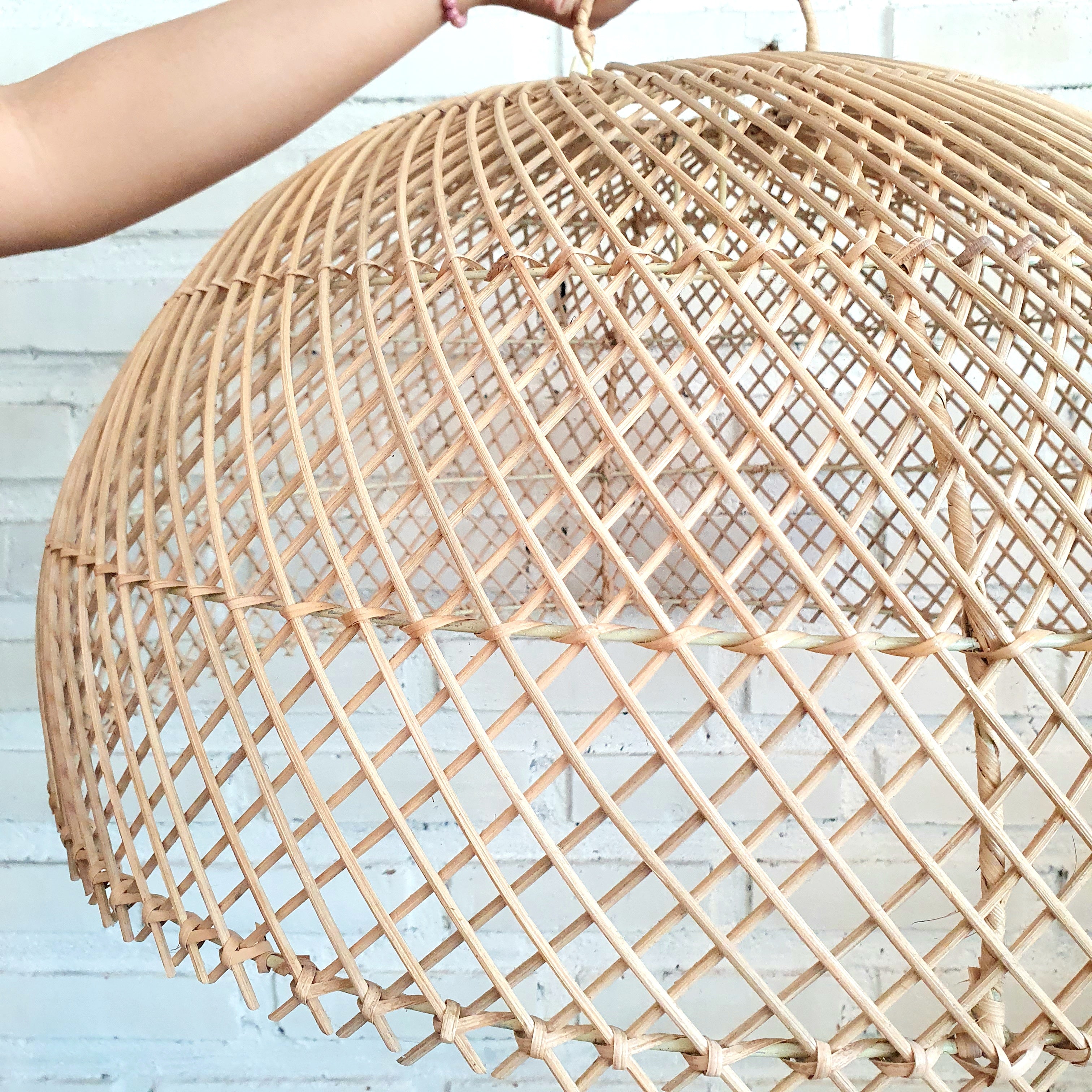 Woven Rattan Ceiling Lamp Shades – Canggu & Co