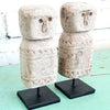 Carved Tribal Stone Men4 With Stand