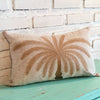 Natural Embroided Palm Tree Motif Cushions