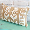 Luxury Cotton Cushion With Flower & Geometric Motif