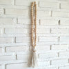 Long Wooden Beaded Tassels