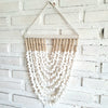 Small White Sea Shell & Tassel Sea Wave Wall Hanging