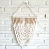 Small White Sea Shell & Tassel Sea Wave Wall Hanging