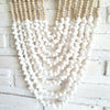 Small White Sea Shell & Tassel Sea Wave Wall Hanging