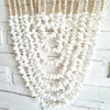 Small White Sea Shell & Tassel Sea Wave Wall Hanging