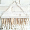 Small White Sea Shell & Tassel Sea Wave Wall Hanging