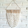 Small White Sea Shell & Tassel Sea Wave Wall Hanging