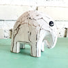 Small Carved Wooden Baby Elephants