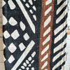 Black & Natural Abstract Design Cotton Tumanggal Runner