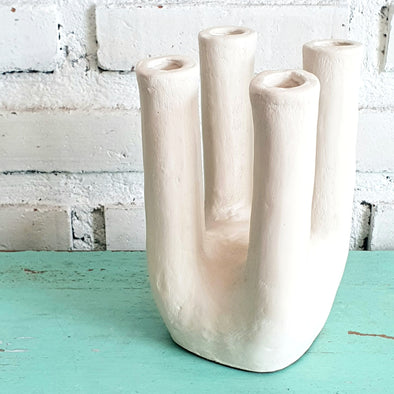 Four Pillar Pottery Vase