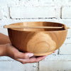 Natural Teak Noodle Bowl With Chop Sticks