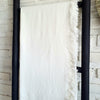 White Cotton Throw With Fringe
