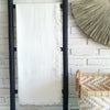 White Cotton Throw With Fringe