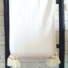 Soft White Plain Cotton Throw with Edge