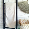 Natural Plain Cotton Throw with Edge