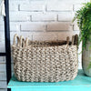 Set 3 Rectangle Shaped Woven Grass Basket (Small)