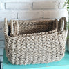Set 3 Rectangle Shaped Woven Grass Basket (Small)