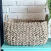 Set 3 Rectangle Shaped Woven Grass Basket (Small)