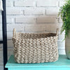 Set 3 Rectangle Shaped Woven Grass Basket (Small)