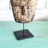 Natural Color Tribal Mask With Stand