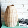 Wide Teardrop Rattan Lamp Shade