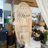 Boho Fringe Rattan Lamp