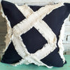 Cotton Cushion With Diamond Motif