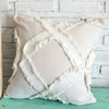 Cotton Cushion With Diamond Motif