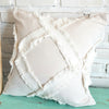 Cotton Cushion With Diamond Motif