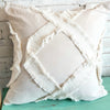 Cotton Cushion With Diamond Motif
