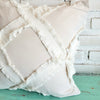 Cotton Cushion With Diamond Motif