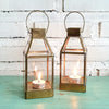 Style Rectangel Brass Candle Holder