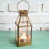 Style Rectangel Brass Candle Holder