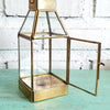 Style Rectangel Brass Candle Holder