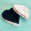 Mini Love Resin Jewelry Box With Mother Of Pearl Inlay